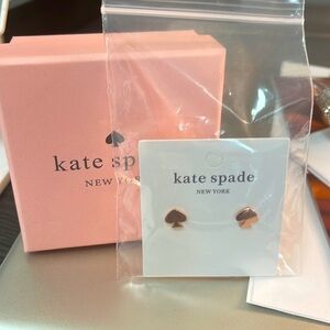 Kate Spade Pink GOLD EARRINGS NEW IN BOX
